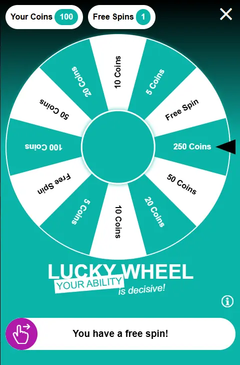 luckywheel extra coins in only-men